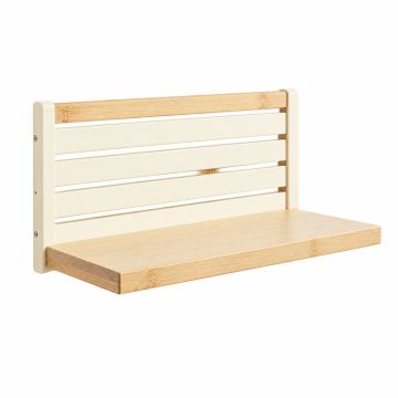 Elm Branch Wall-Mounted Entryway Organizer Shelf - Cream