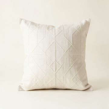 Holly Branch Filled Accent Pillow - Ivory (synthetic illustration; no displayed measurements)