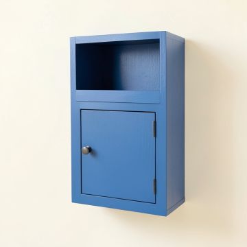 Heath Bend Wall-Mounted Entry Cabinet - Blue (synthetic illustration; no displayed measurements)
