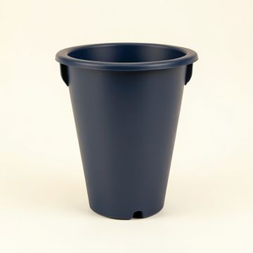 Aspen Bluff Empty Railing Planter With Integral Brackets - Navy (synthetic illustration; no displayed measurements)