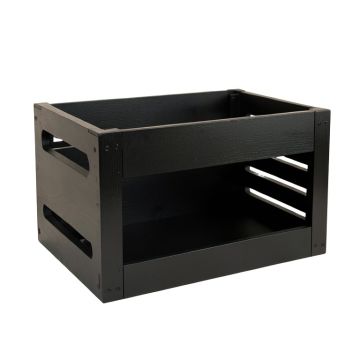 Brook Bridge Empty Furniture-Style Pet Crate - Black