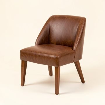 Madelena Side Chair In Walnut (synthetic illustration; no displayed measurements)