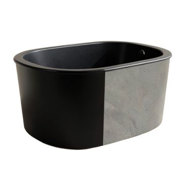 Manhattan 64 '' X 33 '' Freestanding Soaking Solid Surface Bathtub