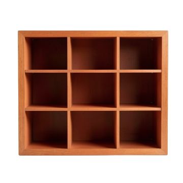 Hazel Bluff Empty Mug-Storage Cabinet Insert - Terracotta