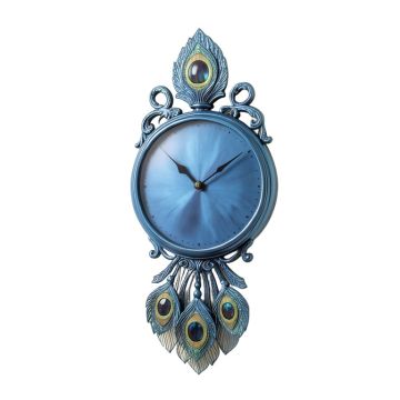Fancy Crystals Peacock Wall Clock