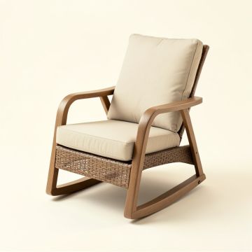 Orahh Patio Rocking Chair With Cushions (synthetic illustration; no displayed measurements)