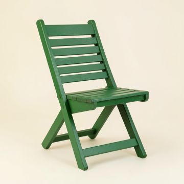 Ash Canyon Folding Outdoor Chair - Green (synthetic illustration; no displayed measurements)