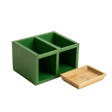Flint Branch Empty Coffee-Station Organizer - Green