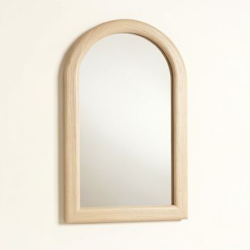 Lake Branch Framed Wall Mirror - Beige (synthetic illustration; no displayed measurements)