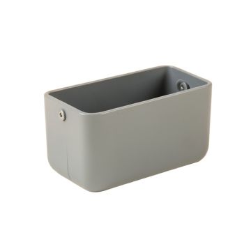Maple Arc Empty Railing Planter With Integral Brackets - Gray