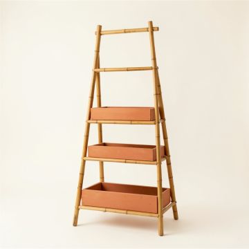 Flint Bridge Empty Vertical Garden Frame - Terracotta (synthetic illustration; no displayed measurements)