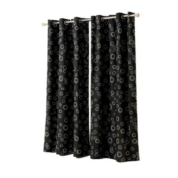 Colene Bubbles Circle Printed Blackout Thermal Curtain Panels