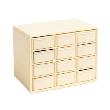 Briar Bluff Small-Parts Storage Drawer Cabinet - Ivory