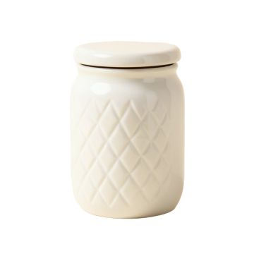 Lidded Pineapple Decorative Storage Jar