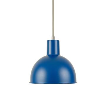 Aspen Bridge Pendant Light Suspended From One Plain Cable - Blue (synthetic illustration; no displayed measurements)