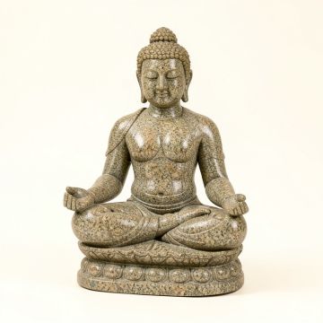 Mgo Meditating Buddha Statue (synthetic illustration; no displayed measurements)