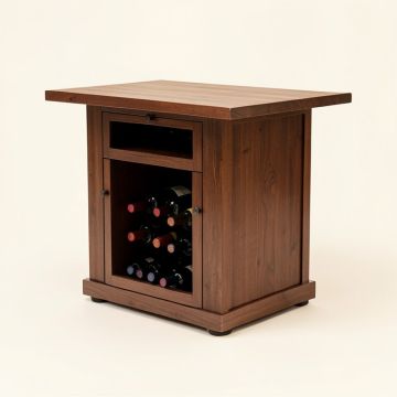 Navarette Industrial Bar With Wine Storage (synthetic illustration; no displayed measurements)