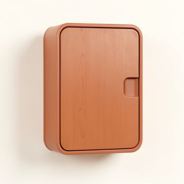 Wren Canyon Wall-Mounted Laundry Cabinet - Terracotta (synthetic illustration; no displayed measurements)