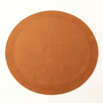 Spruce Bridge Round Area Rug - Terracotta (synthetic illustration; no displayed measurements)