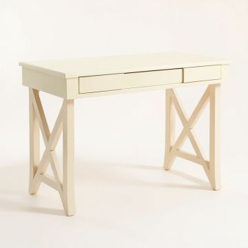 Laurel Crossing Writing Desk - Cream (synthetic illustration; no displayed measurements)