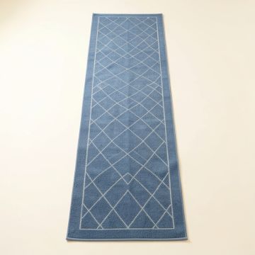 Moss Bluff Narrow Runner Rug - Blue (synthetic illustration; no displayed measurements)
