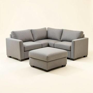 Silja 112 '' Wide Reversible Sofa & Chaise With Ottoman (synthetic illustration; no displayed measurements)