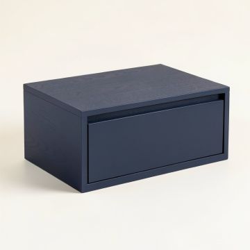 Hazel Bluff Desktop Monitor Riser - Navy (synthetic illustration; no displayed measurements)