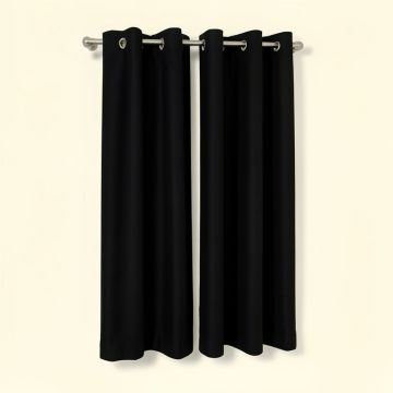 Shamir Solid Max Blackout Thermal Grommet Curtain Panels (synthetic illustration; no displayed measurements)