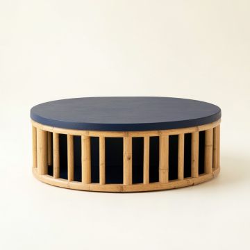 Linden Branch Shoe Storage Bench - Navy (synthetic illustration; no displayed measurements)