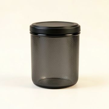 Reed Bend Storage Canister With Lid - Black (synthetic illustration; no displayed measurements)