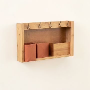 Ridge Arc Wall-Mounted Entryway Organizer Shelf (synthetic illustration; no displayed measurements)