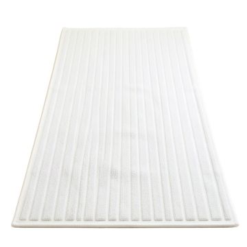 Pine Arc Rectangular Area Rug - White