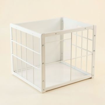 Lake Crossing Empty Furniture-Style Pet Crate - White (synthetic illustration; no displayed measurements)
