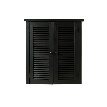 Laurel Brook Wall-Mounted Laundry Cabinet - Black