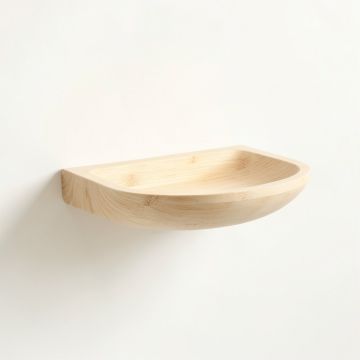 Shore Edge Wall-Mounted Cat Perch - Ivory (synthetic illustration; no displayed measurements)