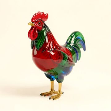 Rossen Rooster Favrile Figurine (synthetic illustration; no displayed measurements)