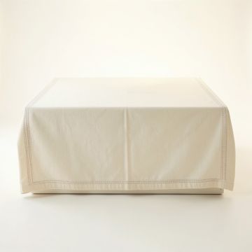 Cove Crossing Flat Bed Sheet - Cream (synthetic illustration; no displayed measurements)