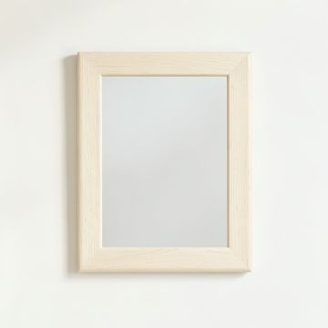 Cedar Brook Framed Wall Mirror - Ivory (synthetic illustration; no displayed measurements)