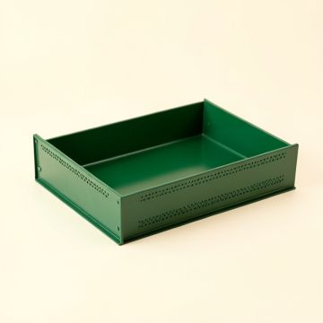 Dune Field Empty Under-Desk Cable Tray - Green (synthetic illustration; no displayed measurements)
