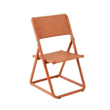 Briar Crest Folding Outdoor Chair - Terracotta