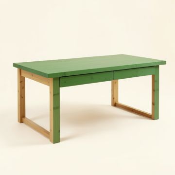 Wren Crossing Empty Workshop Workbench - Green (synthetic illustration; no displayed measurements)