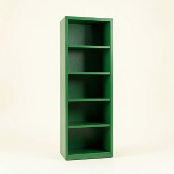 Willow Bridge Narrow Cubby Tower - Green (synthetic illustration; no displayed measurements)