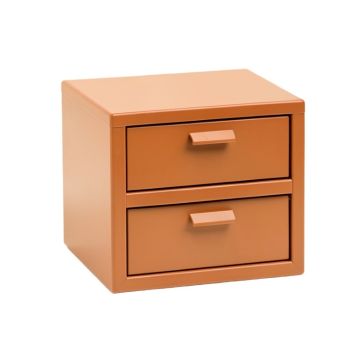 River Crest Small-Parts Storage Drawer Cabinet - Terracotta