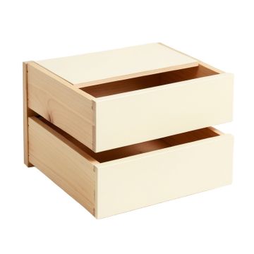 Heath Fold Under-Desk Drawer Unit - Cream