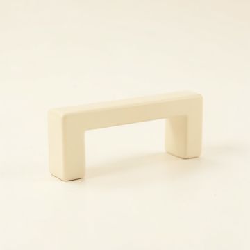 Ridge Bend Cabinet Handle Without Packaging - Ivory (synthetic illustration; no displayed measurements)