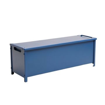 Harbor Bend Narrow Outdoor Storage Bench - Blue