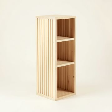 Aspen Bluff Narrow Cubby Tower - Ivory (synthetic illustration; no displayed measurements)