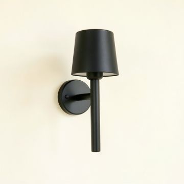 Sage Branch Wall Sconce Mounted On A Plain Wall - Black (synthetic illustration; no displayed measurements)