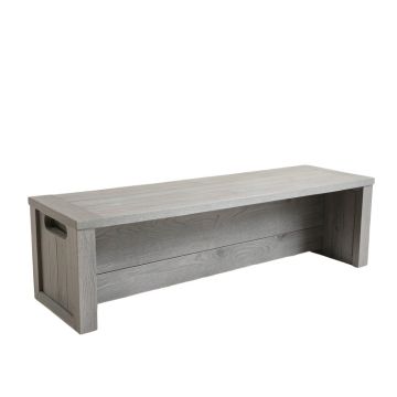 Briar Crest Narrow Outdoor Storage Bench - Gray