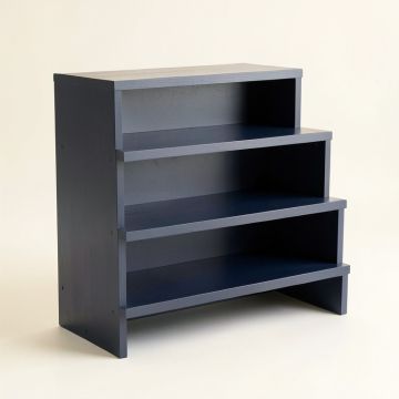 Hazel Fold Desktop Shelving Unit - Navy (synthetic illustration; no displayed measurements)